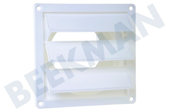 Universeel  Rejilla de aire de plástico de 100-130 mm con cuchillas, blanca