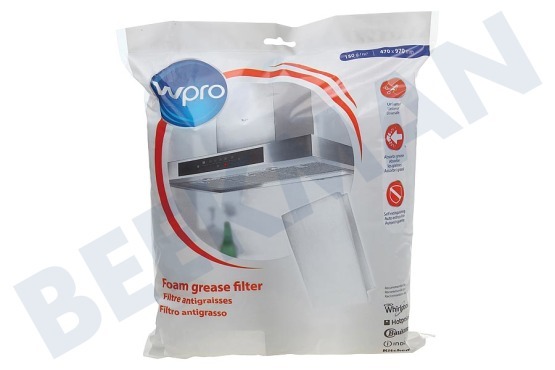 System 600 Campana extractora UGF016 Filtro WPRO universal Grease