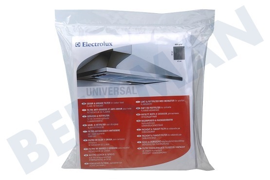 Universeel Campana extractora E3CGC401 La grasa y el olor Filter - 400gr de carbono / m2