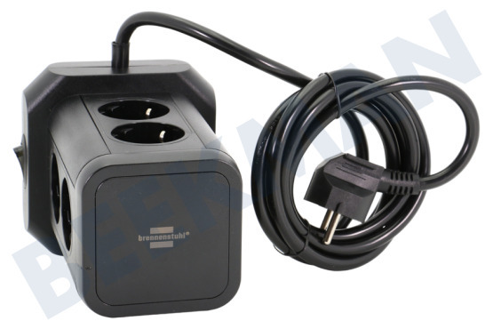 Brennenstuhl  Regleta enchufes Torre Zócalo 2 metros