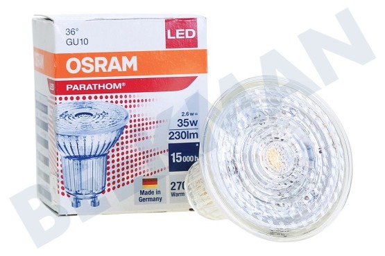 Osram  4058075608214 Lámpara reflectora Parathom GU10 PAR16 2.6 Watt