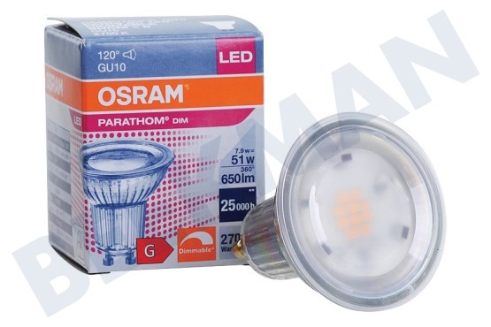 Osram  4058075609013 Parathom reflector de la lámpara PAR16 GU10 7.2W regulable