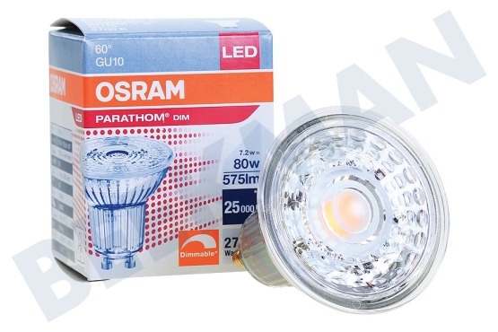 Osram  4058075609075 Lámpara reflectora Parathom GU10 PAR16 8.3 Watt, regulable