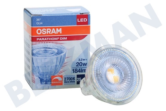 Osram  4058075636620 Lámpara reflectora Parathom GU4 MR11 12 V, 3,2 W, regulable