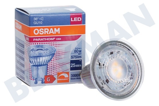 Osram  4058075609112 Lámpara reflectora Parathom GU10 PAR16 8,3 Watt, Regulable