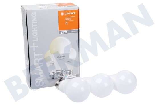Ledvance  Smart + WIFI Classic A75 9 vatios, paquete de 3 E27