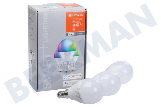 Ledvance  Lámpara de bola Smart + WIFI Classic P40 5 Watt, E14 Multicolor