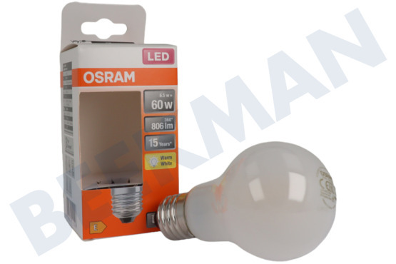 Osram  LED Retrofit Classic A60 E27 6,5 Watt, Mate