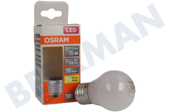 Osram  LED Retrofit Classic P15 E27 1,5 Watt, Mate
