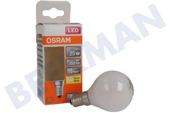 Osram  LED Retrofit Classic P25 E14 2,5 Watt, Mate