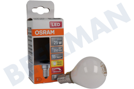 Osram  LED Retrofit Classic P25 regulable E14 2,8 W, mate