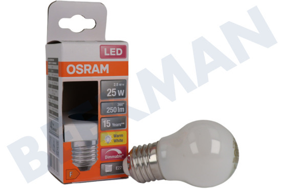 Osram  LED Retrofit Classic P25 regulable E27 2,8 W, mate