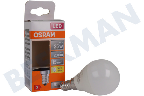 Osram  LED Star Classic P25 E14 3,3 Watt, Mate