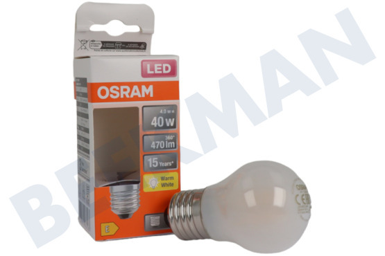 Osram  Lámpara LED Bola Classic P40 E27 4 Watt, Mate
