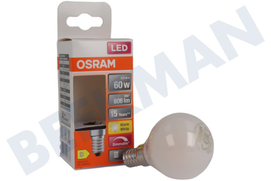 Osram  4058075447837 LED Retrofit Classic P regulable mate 5,5 W, E14
