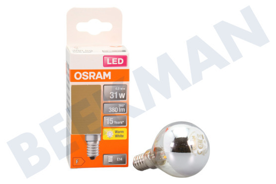 Osram  4058075447134 LED Retrofit Classic P31 Espejo plateado 4 vatios, E14