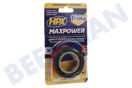 HPX  OT2502 Maxpower antracita al aire libre de 25 mm x 1,5m