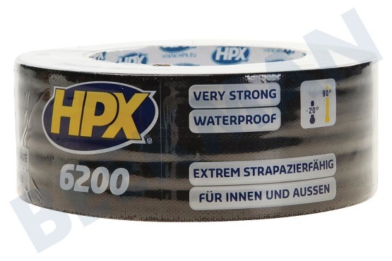 HPX  6200 Cinta de la reparación armadura de 48 mm x 25 m Negro