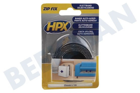 HPX  ZF2001 Fix Zip Velcro gancho + Loop longitud de 20 mm 1 metro