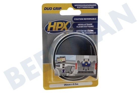 HPX  DG2500 Duo resellable Grip Clip de montaje de 25mm x 0,5m
