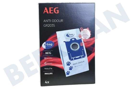 Electrolux Aspiradora GR203S Bolsa de polvo anti-olor S-Bag