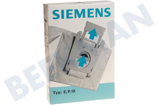 Siemens Aspiradora 461407, 00461407 Bolsa aspirador S Tipo E, F,D cuadrado MF