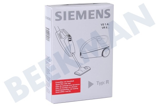 Siemens Aspiradora 460687, 00460687 Bolsa aspirador S Tipo N y R