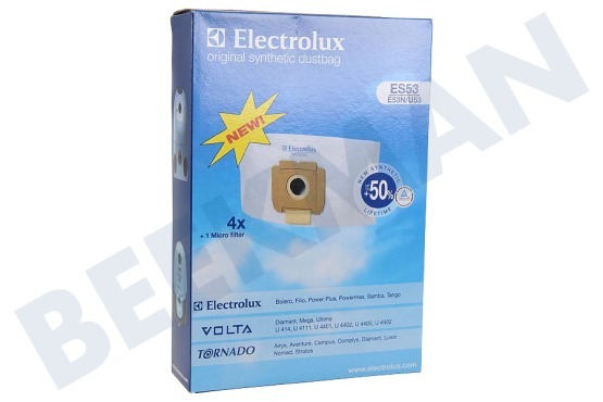 Electrolux Aspiradora Bolsa aspirador ES53N + 1 microfiltro