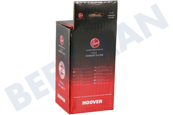 Hoover Aspiradora 35601872 T114 Filtro de escape
