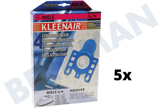 Kleenair Aspiradora Bolsa aspirador Micropolar 4 piezas