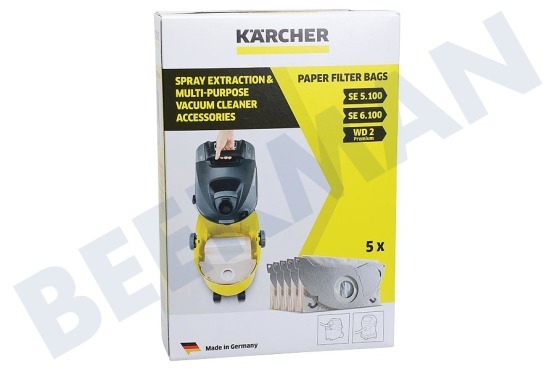 Karcher Aspiradora 6.904-143.0 bolsas de aspiradora
