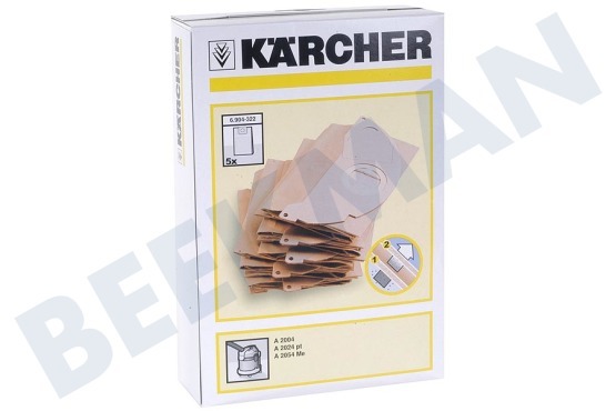 Karcher Aspiradora 6.904-322.0 Stofzuigerzakken WD 2 y WD 2200