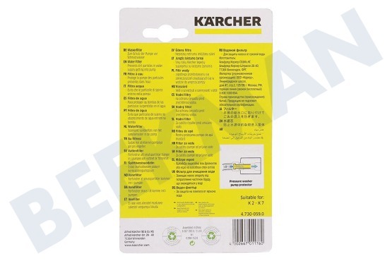 Karcher Alta presión Filtro Filtro de agua
