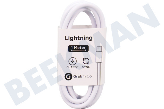 Universeel  Cable USB adecuado para Apple Conector Lightning Apple de 8 pines, 100 cm, Blanco
