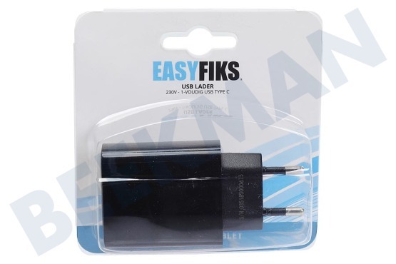 Easyfiks  Cargador USB tipo C sencillo 18 Watt