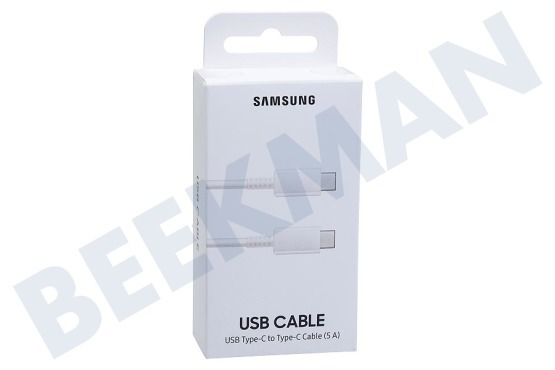 Samsung  EP-DN975BBEGWW Cable USB-C a USB-C de 45 vatios, 1 metro, blanco