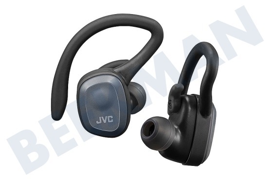 JVC  HA-ET45T-BU Auriculares inalámbricos deportivos de doble soporte negro