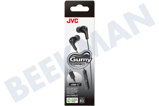 JVC  HA-FR9UC-B-U Gumy Connect USB-C Negro