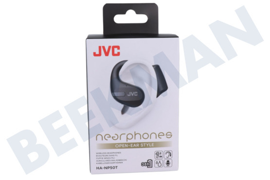 JVC  HA-NP50T Nearphones abiertos, negros