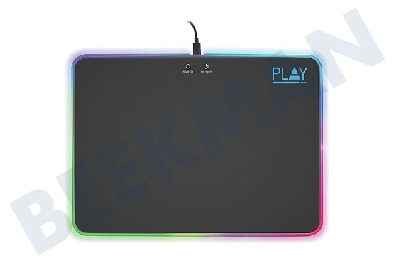Play  PL3341 Alfombrilla de ratón para juegos con iluminación RGB