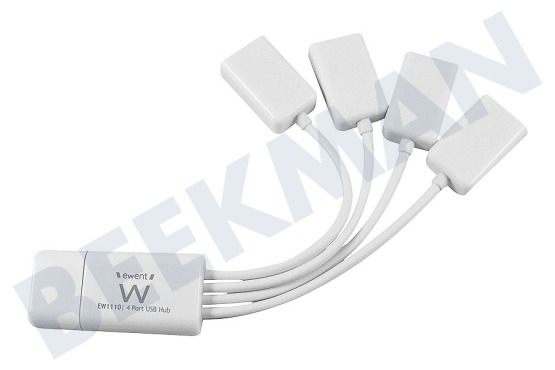 Ewent  Hub Concentrador USB flexible de 4 puertos