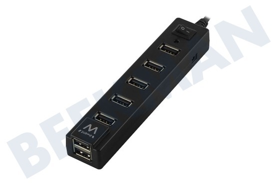 Ewent  Hub Hub USB de 7 puertos con botón de encendido/apagado