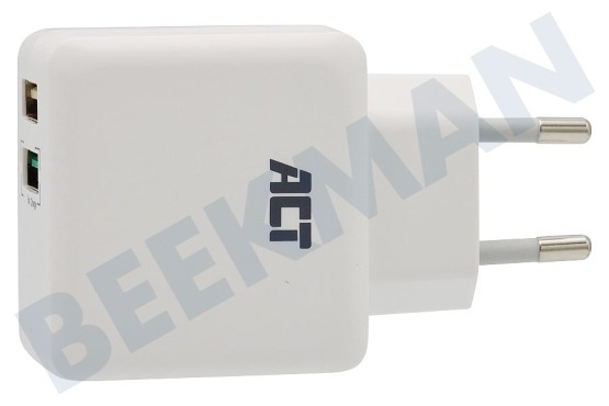 ACT  AC2125 Cargador USB de 2 puertos 4A con Quick Charge 3.0