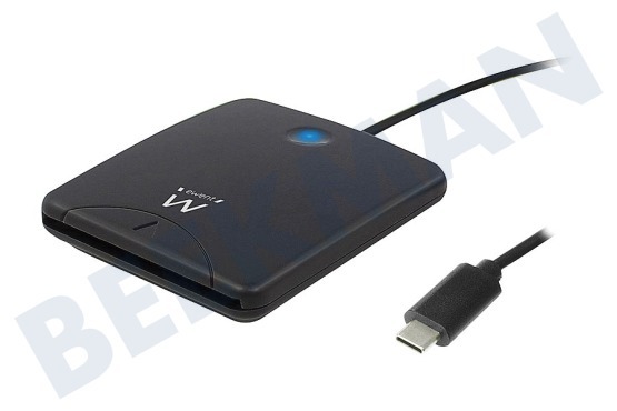 Ewent  EW1055 Lector de identificación de tarjetas inteligentes USB-C