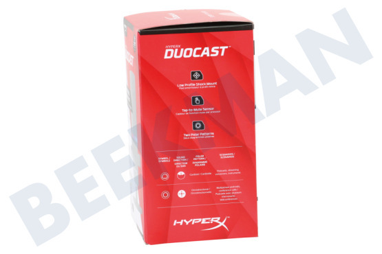 HyperX  4P5E2AA Micrófono DuoCast Negro