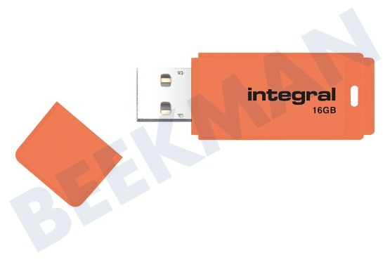 Integral  Memory stick Unidad flash USB naranja neón de 16 GB