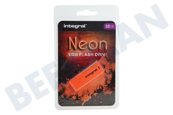 Integral  Memory stick Unidad flash USB naranja neón de 32 GB
