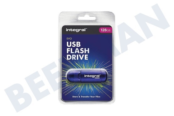 Integral  INFD128GBEVOBL 128 GB Evo Flash Drive Memory Stick