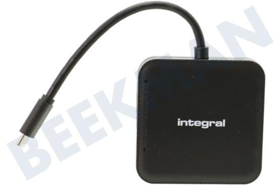 Integral  INCRMULTI3.0-C Lector de tarjetas de memoria USB C con múltiples ranuras