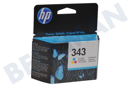 HP Hewlett-Packard  HP 343 Cartucho de tinta 343 colores